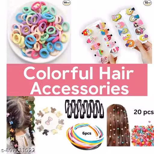 ASREET NEW HAIR ACCESSORIES SET OF 158 PCS FOR KIDS , GIRLS , BEST HAIR ACCESSORIES COMBO