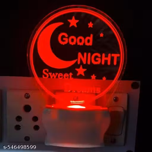 Bhoomi's 3D "Good Night Sweet Dreams" Night lamp 7 Color Chang Light for Home/Bedroom/Gift[Multicolor]