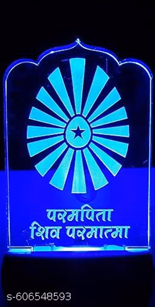 Bhoomi’s 3D Illusion Param Pita Shiv Paramatma Night Lamp | Multicolor LED Spiritual Light | Divine Acrylic Design with Radiant Symbol | Plug‑in Decorative Lamp for Home Temple, Meditation & Peaceful Ambience
