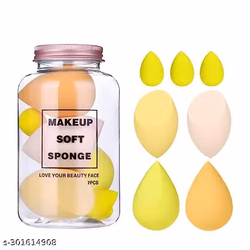 Leticia Makeup Sponge Set Beauty Blender with Egg Case, Soft Sponge For Liquid