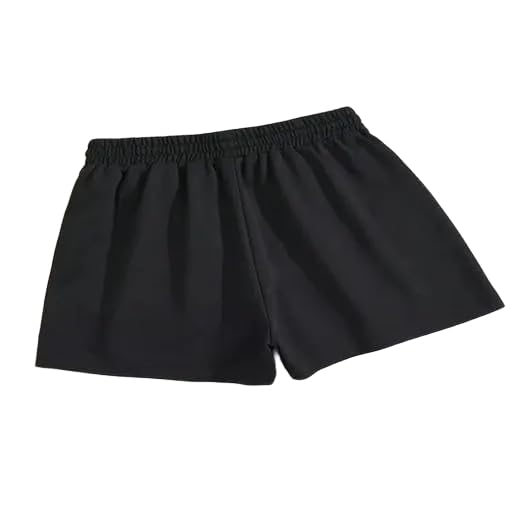 ANIFA Fashion HUB' Women's Cotton Blend Elasticated Waist Extra Short Length Relaxed Fit Solid ShortsSLD_SHR_121
