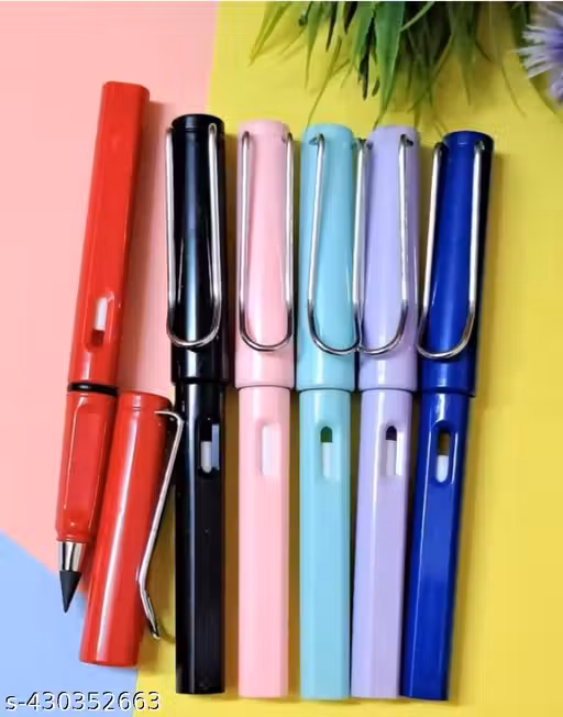 Inkless Pencils Eternal, Everlasting Pencils Replaceable Head infinite pencils inkless Pen Technology ( Pack of 6)