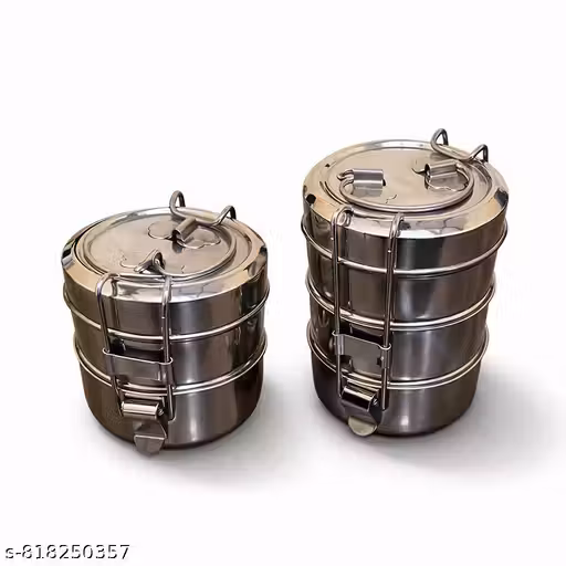 New Article Stainless steel 3 Containers + 2 Containers lunch box combo