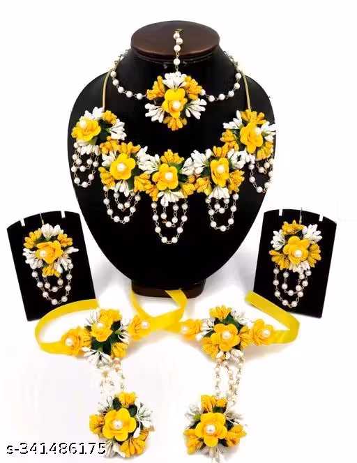 Haldi jewellery set