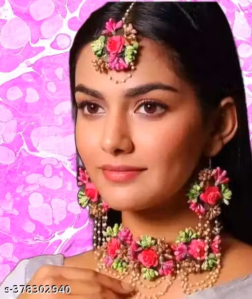 Haldi jewellery set
