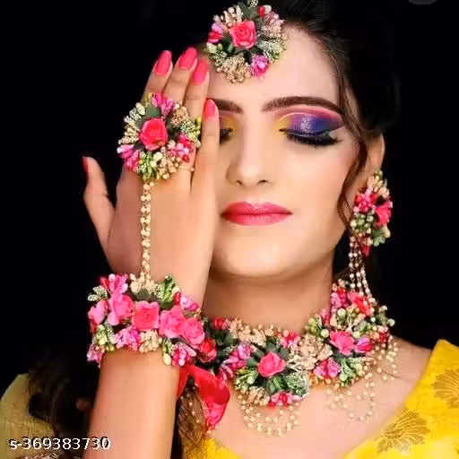 Haldi jewellery set