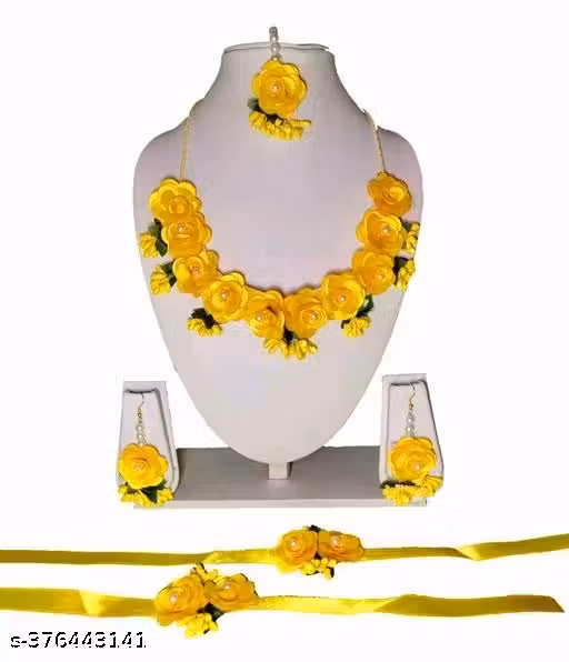 Haldi jewellery set