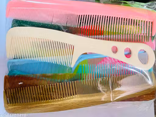 Professional 12-Piece Heat-Resistant Anti-Static Hair Styling Comb Set, Multicolour Unisex, Adults, All Hair Types, Plastic, For All Ages, Genders, Professionals, Personal Use