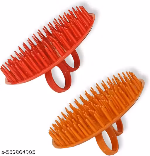 Professional Plastic Flat Hair Brush Comb with Wide, Strong & Flexible Nylon Bristles for Men & Women