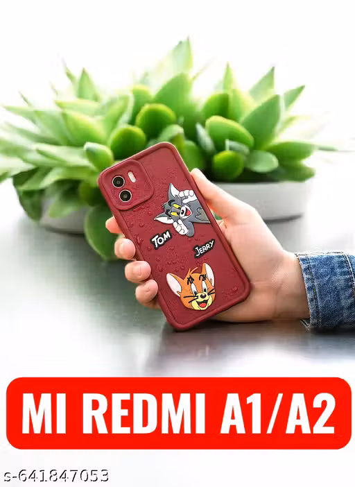 CARTOON & FANCY TYPE TOM AND JERRY REDMI A1/A2 PHONE COVER (RED)