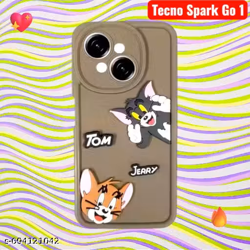 Colorful Tom & Jerry Mobile Case for Tecno Spark Go 1