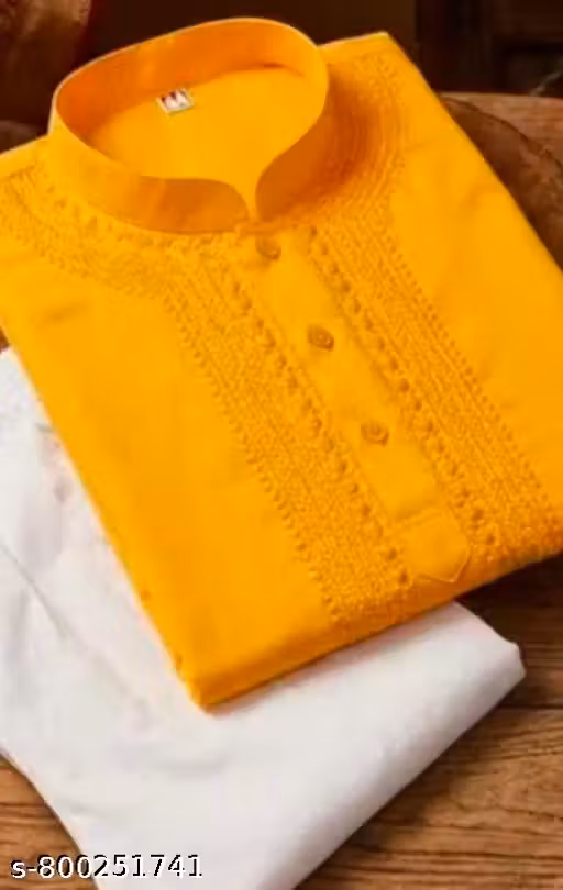 Royal kurta set yellow