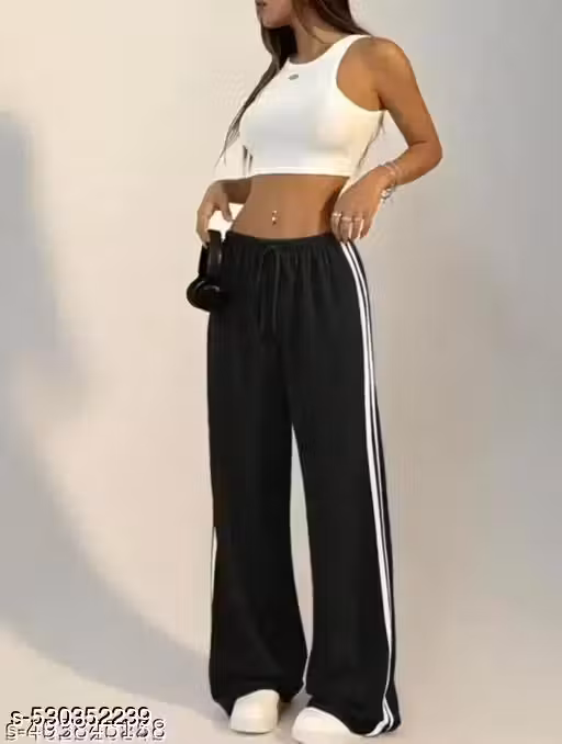 V2 black 2patti trouser styles trand girls