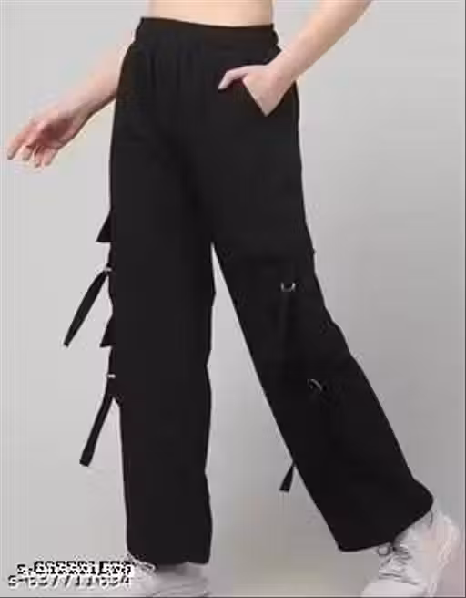 Black 6pocket cargo trouser NS loose
