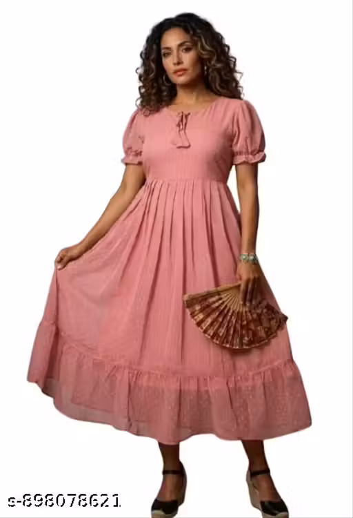 Georgette Buta Dress for woman 44