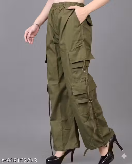 6 pocket ns cargo trouser for woman summer trouser and fancy daly used trouser comfatable (pack of 1)