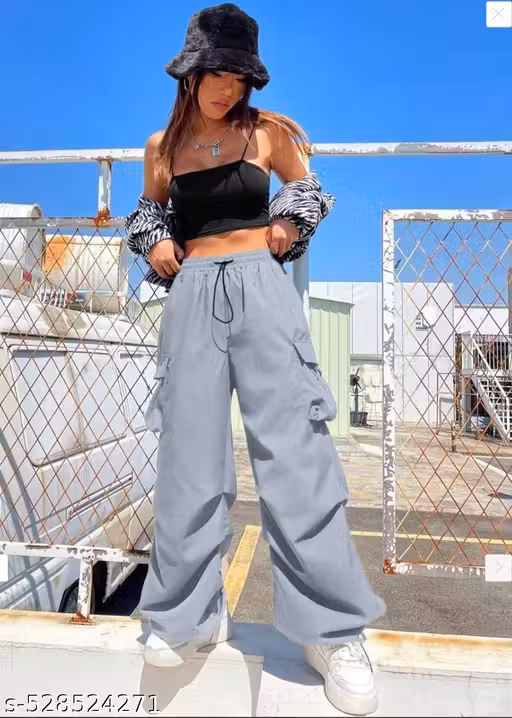 Trousers | white | light blue | black | stright fit lower | Lower for girls | Trousers for girl | Trouser for woman |Ballon Style Reflective Trouser | Loose fit | comfortable pants | gym wear | casual | trendy pants | trendy lowers