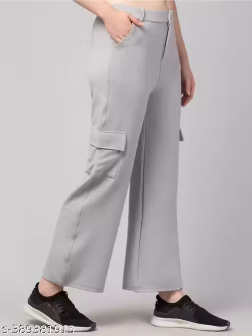 Four_Pocket_Pant rendy cargo pants for women's || Casual cargo wear for ladies || Women's urban cargo Solid || Streetwear cargo jeans For Women's || Fashionabl_e cargo jeans For Women's || Cargo pocket jeans