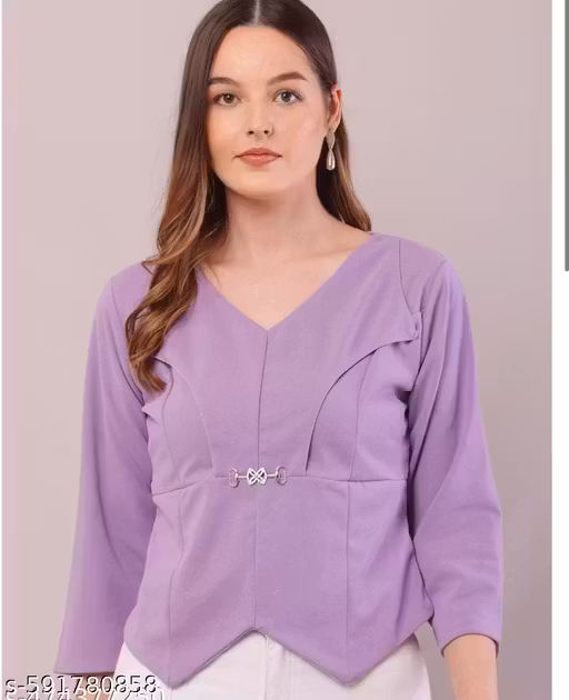 mizo top new trendy lavender top for women
