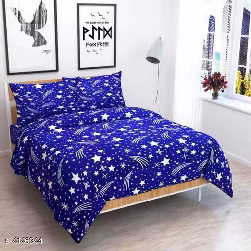 Sia Comfort Attractive Poly Cotton Double Bedsheets