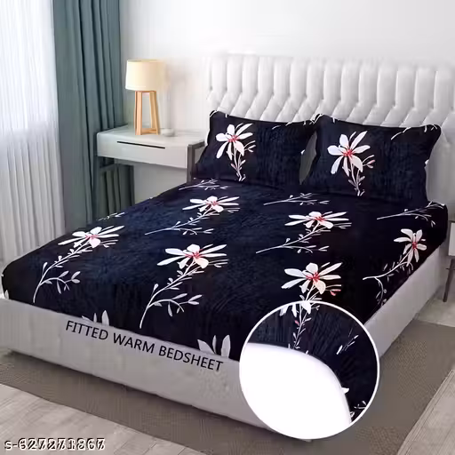 Flannel Super Soft Warm Bedsheet with 2 Pillow Covers
