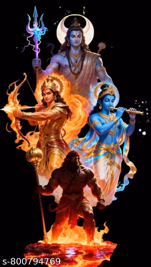 Shiva Shiv Ji Sticker,Size 13x19 Inch….e