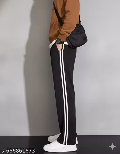 S.U BLACK 2PATTI TROUSER FOR WOMAN