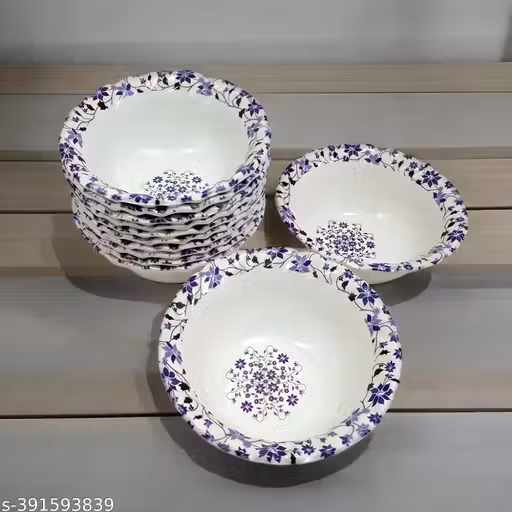 Inpro Serve in Style with 12 Piece Melamine Vegetable Bowl - Perfect for Individual Serving , Snack Bowls