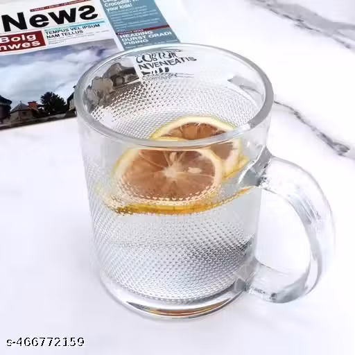 Children Mug Pack Of 1, Italian Premium Glass Mugs With Handle, Coffee Mug With Convenient Handle, Tea Glasses For Hot/cold Beverages, Tempered Glass, Mugs For Cappuccino, Latte, Espresso , Falooda jug 400ml