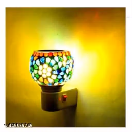 LED Kapoordani/ Oil Diffuser With On Off Switch To Toggle For Burner & Lamp Glass, Plastic, Steel Incense Holder Set