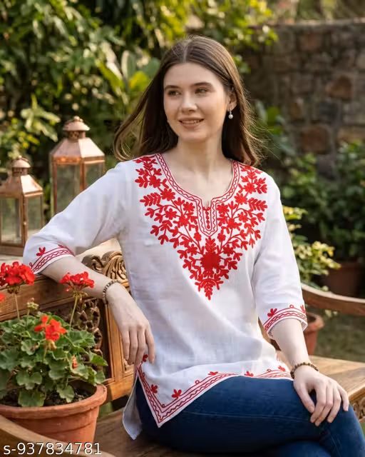 Kashmiri kurti/short kurti/kashmiri top/short top for women/girls