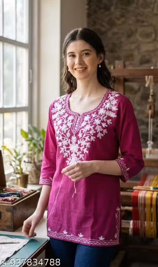 Kashmiri kurti/short kurti/kashmiri top/short top for women/girls