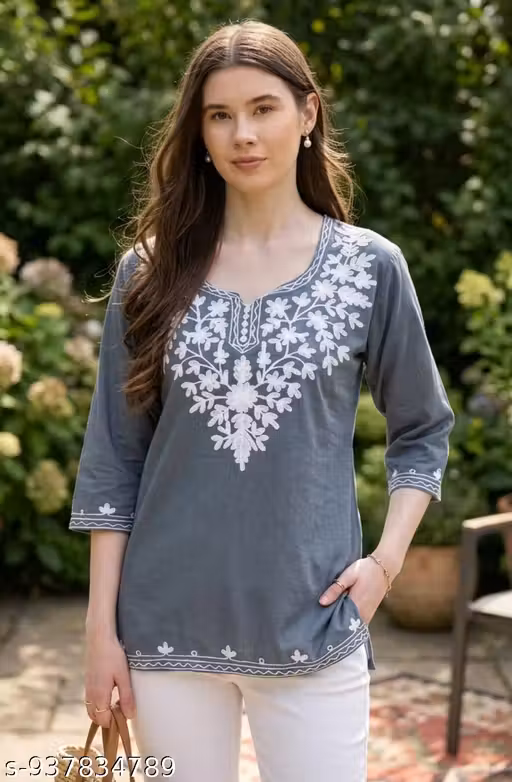 Kashmiri kurti/short kurti/kashmiri top/short top for women/girls