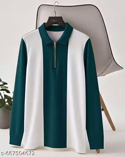 Men,s polo T-Shirt - Stylish Collar T-Shirts with Full Sleeves,Striped Regular Fit,Branded Original Summer T-shirts For Men
