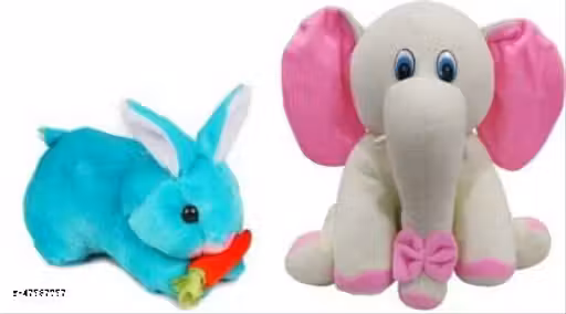 Soft Lovable Hugable For Carrot Rabbit Soft Toys Combo 2 For Kids Toys Bithday Gift - 30cm (Multicolor)