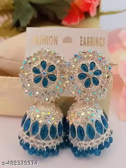 Stylish Jewellery Latest & High Quality Lavender Jhumka/Jhumki Earing's for Girls and Women's