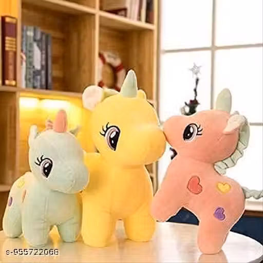 Soft Toy Combo Pack of 3 Hugable Lovable Plush Stuffed Toy for Babies and Kids