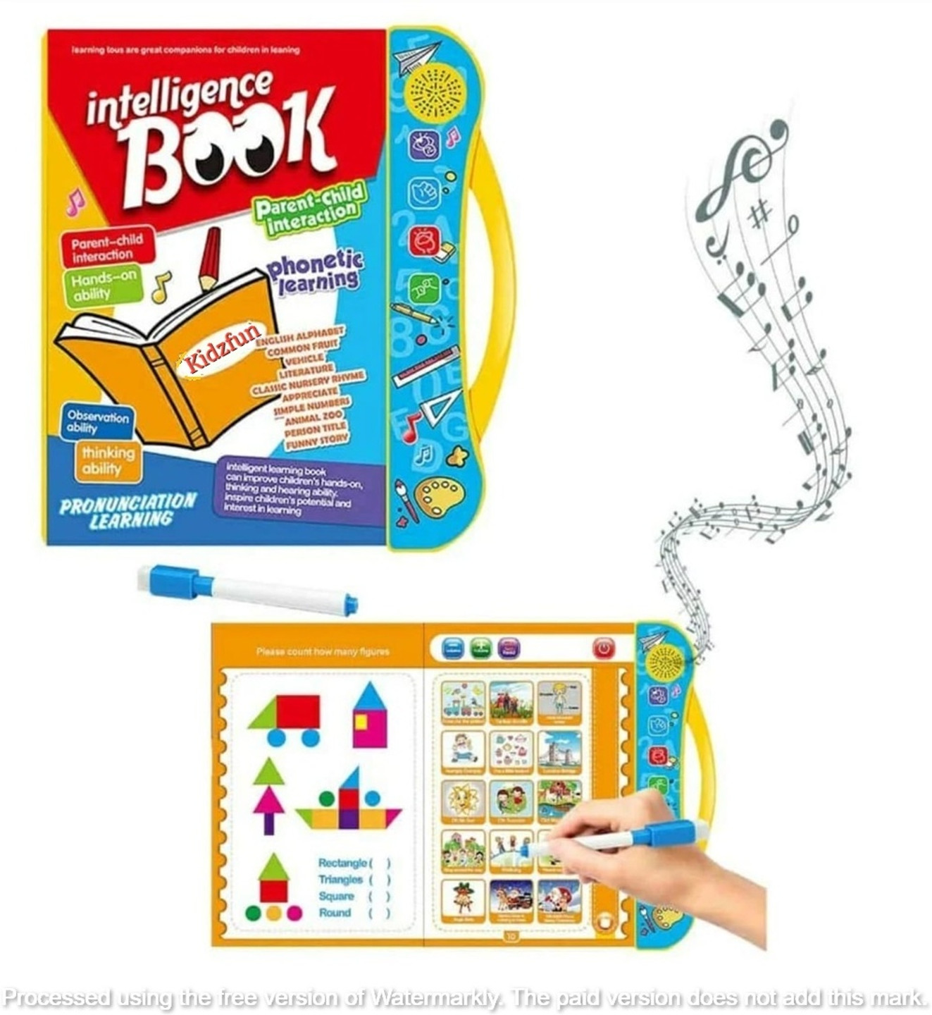 Kidzfun Educational Learning Book for 3+ Kids, Boys, Toddlers (Intelligence Book) (Multicolor)