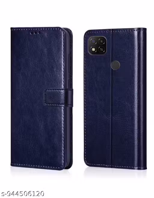 Flip Cover Leather Finish | Inside TPU with Card Pockets | Wallet Stand and Shock Proof | Complete Protection Flip Case for Redmi 10A/10A Sport/Redmi 9/Redmi 9 Activ/9C/Poco C31