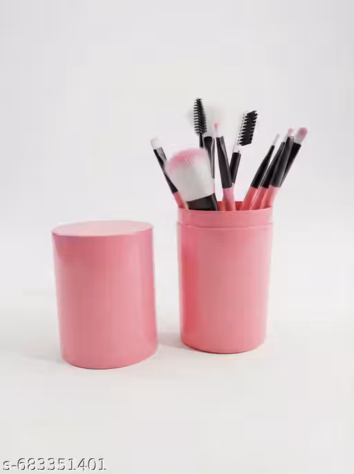 Makeup Brush Set With Storage ,12PCS makeup brushes, 1 Storage box