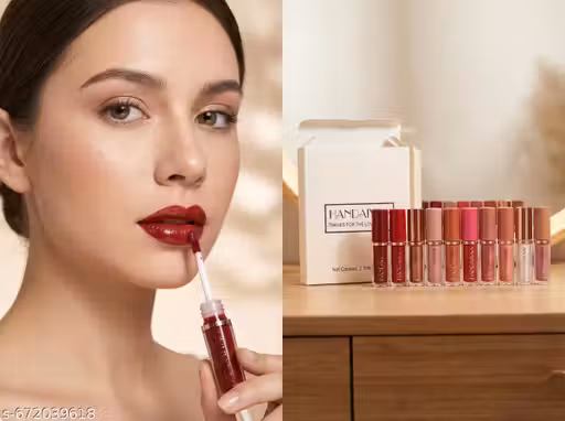 Ultra Smooth Non-Transfer Liquid Matte Beauty Lipstick Set of 12 Multicolor Lipsticks For Girls/Women