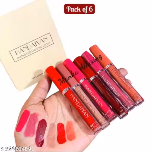 6 Pcs Liquid Matte Lipsticks