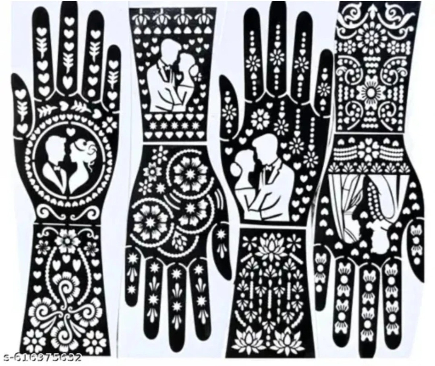 ARSRA s & Feet – Reusable (FLORAL, mehndi)