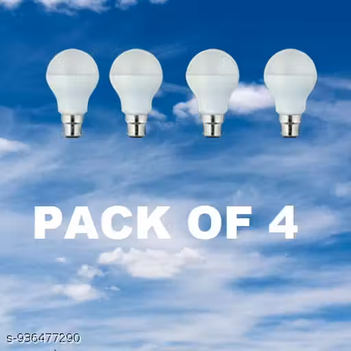9Watt LED Bulb Cool White LED Lamp for Home Pack of 4