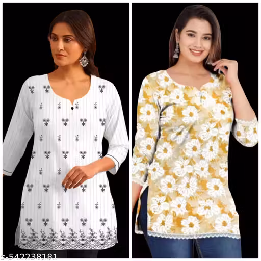 Trendy Stylish short kurti for women's and girls