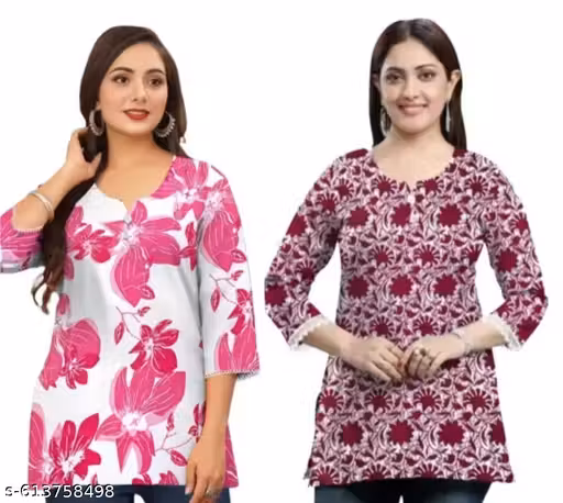 Short kurti print for women's and girl's