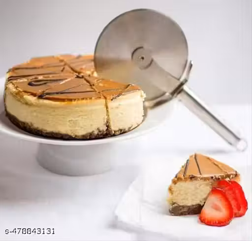 Tanraj Stainless Steel Professional Pizza Cutter Stainless Steel | Durable Stainless Steel Pizza Cutter | High-Quality Pizza Cutter | Efficient Stainless Steel Pizza Cutter |