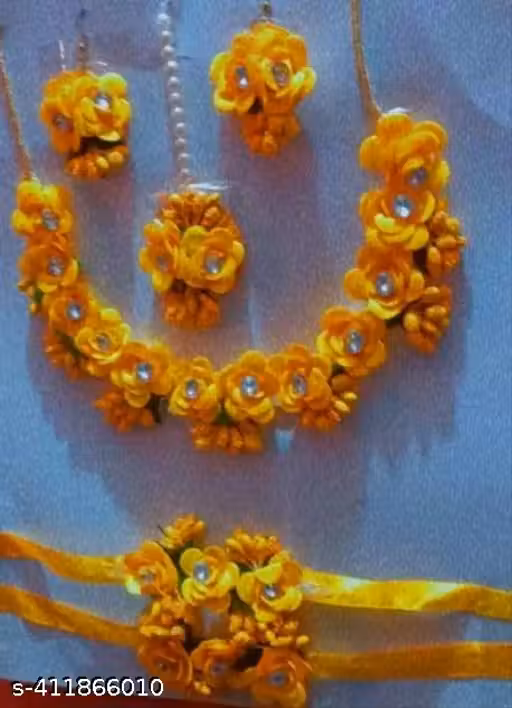 Haldi jewellery set