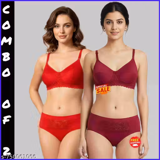 Bodydiva bridal special Lingerie set combo of 2 women bra panty set, lace bra panty set women, stylish lingerie set women, comfortable bra panty set, daily wear lingerie set, designer bra panty set women, premium bra panty combo, women underwear set