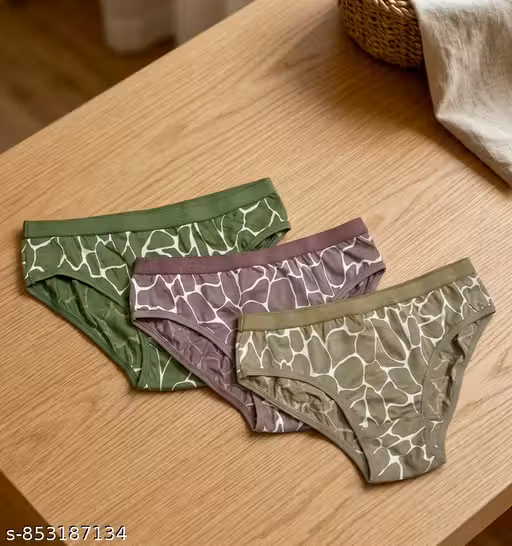 3 Dailywear cotton briefs hipster style panties for Dailywear Bodydiva comfortable lingerie sets